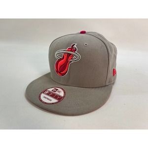Miami Heat Snapback New Era 9Fifty Adjustable Snapback Hat Cap Pink Silver Gray